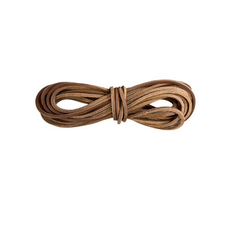 Leather thong thick 4x4 mm - 2 meters - light brown