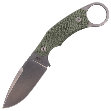 LionSteel H2 Karambit Canvas Green, Stone Washed Blade (H2 CVG) knife