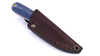 Brisa Necker 70 Flat knife - Blue Jeans Micarta - Leather scabbard