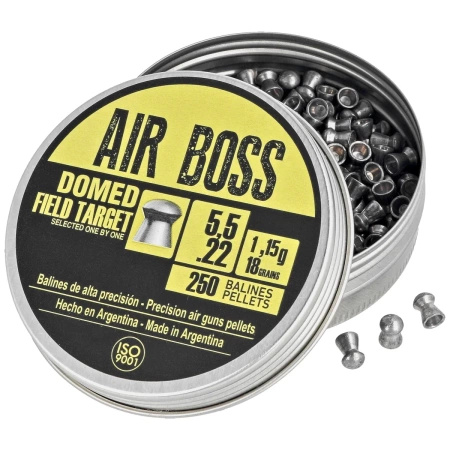 Apolo - Air Boss Domed Field Target 5.5 mm shotgun shell, 250 rounds. 1.15g/18.0gr (30203)