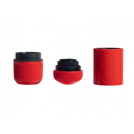 Wacaco Nanopresso - Portable travel coffee maker - Lava Red with case
