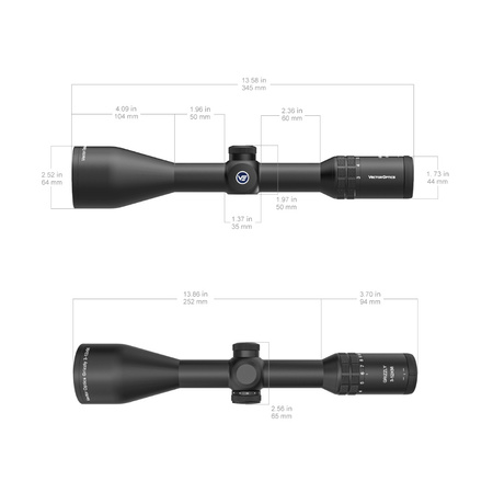 Vector Optics - Grizzly Pro 3-12x56i HD - G4 Fiber - Black - SCOM-42 spotting scope