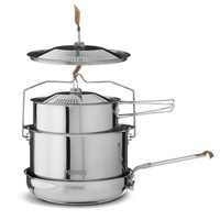 Primus - CampFire Cookset Stainless Steel Hiking Pot Set - Large